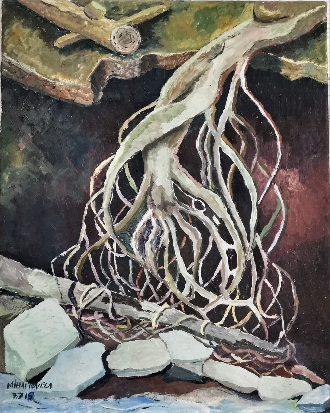 Roots — Oil on canvas by Adriana Ionela Mihai
