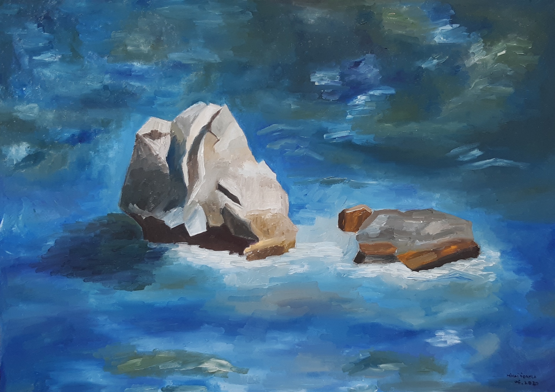 Sea Soldiers — Oil on canvas by Adriana Ionela Mihai