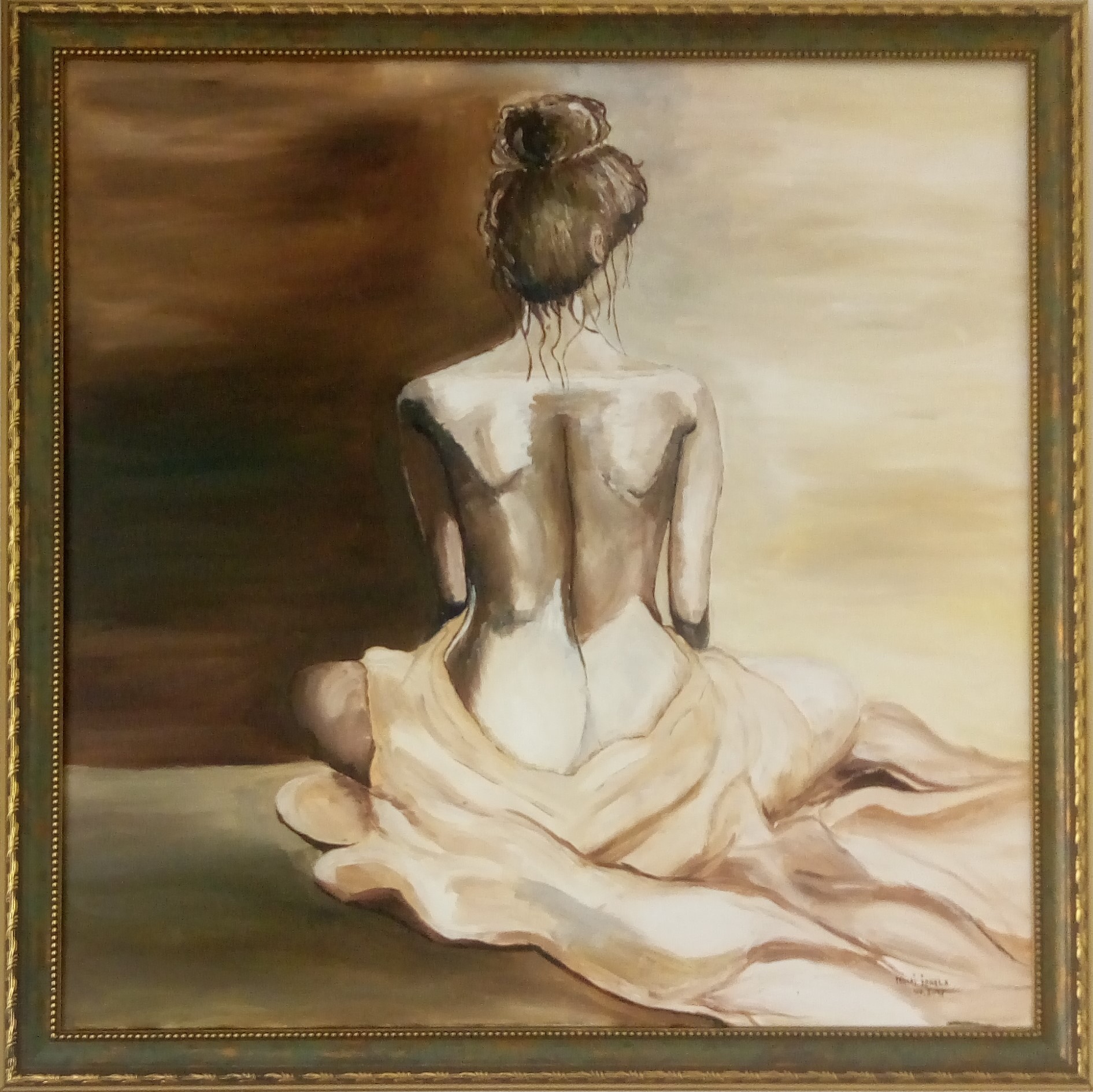 Ephemeral Grace — the underpainting decides where the light will live.