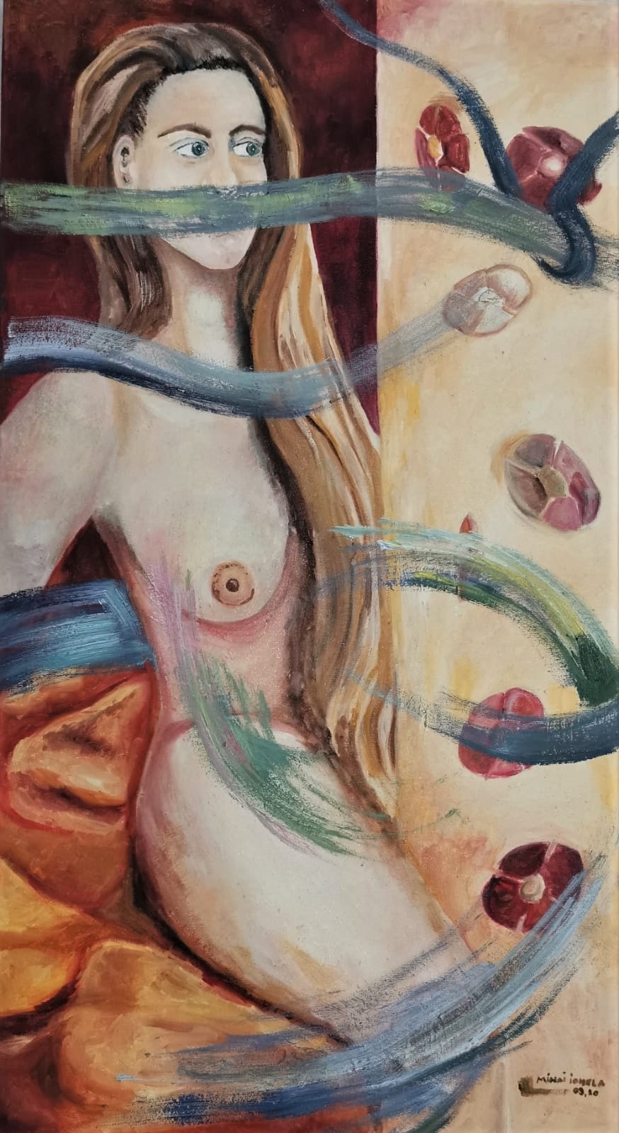 Nude — Oil on canvas by Adriana Ionela Mihai
