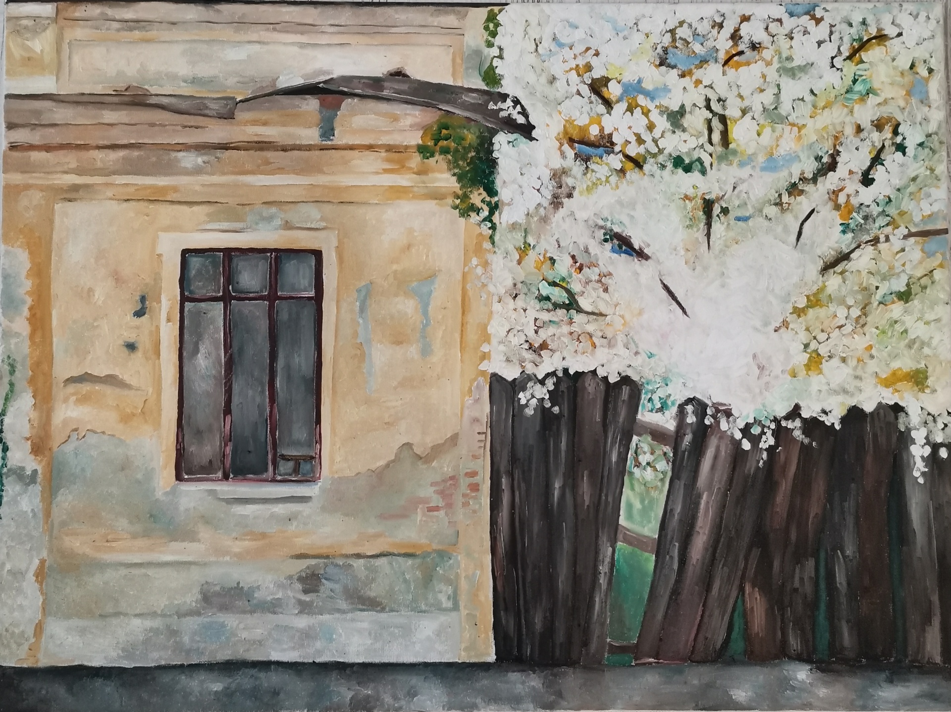 The Fall of the Bastille — Oil on canvas by Adriana Ionela Mihai