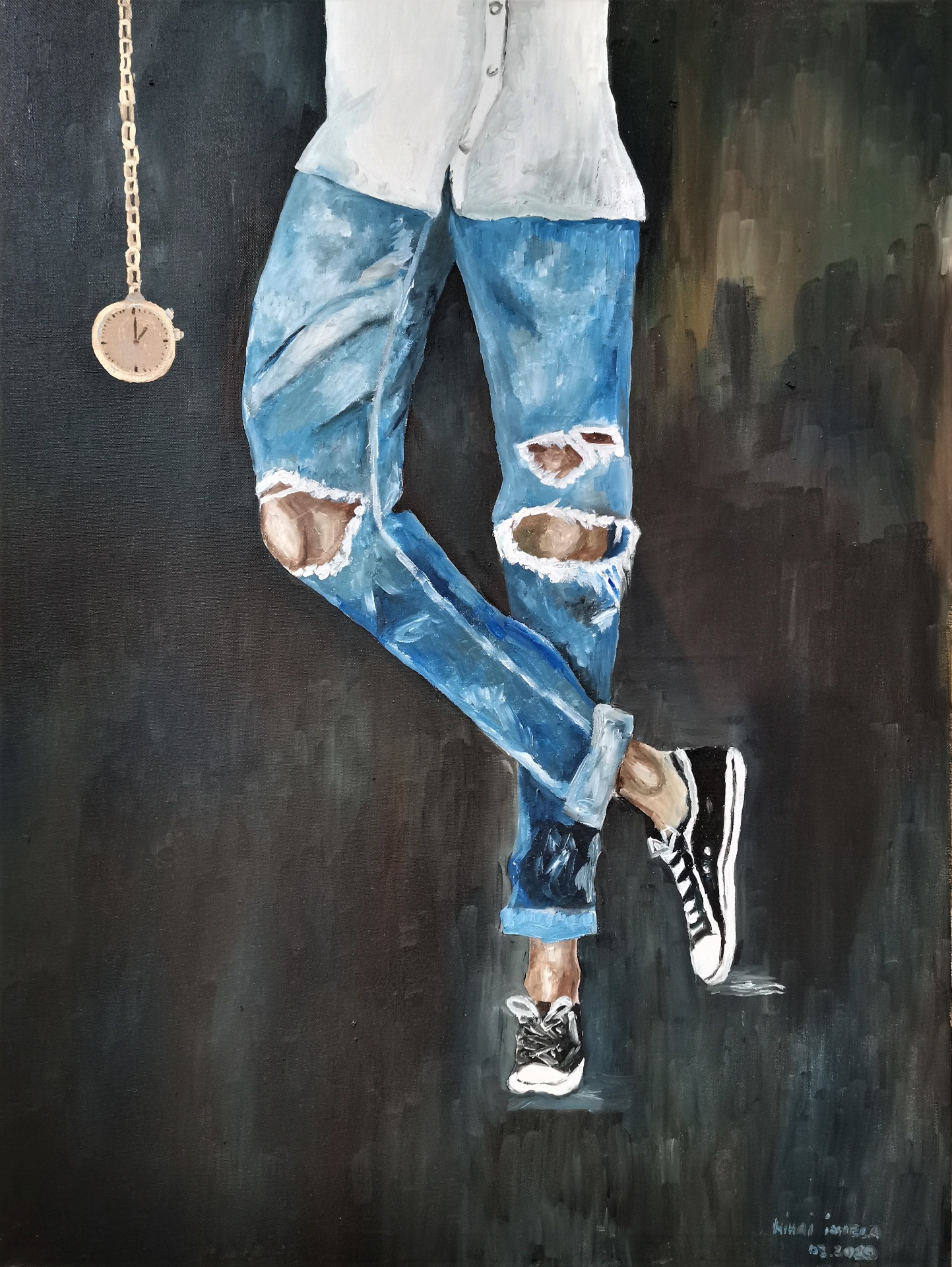 Patience — Oil on canvas by Adriana Ionela Mihai