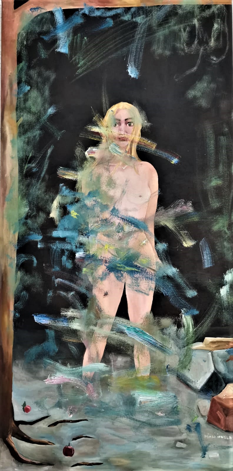 Eva — The Guardian of Eden — Oil on canvas by Adriana Ionela Mihai